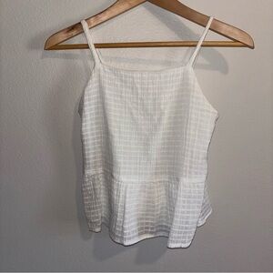 White Spaghetti strap Top Size 10-12